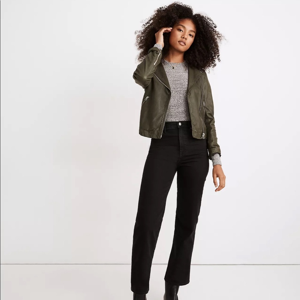 (Madewell) Slim Wide-Leg Jeans in Lunar Wash